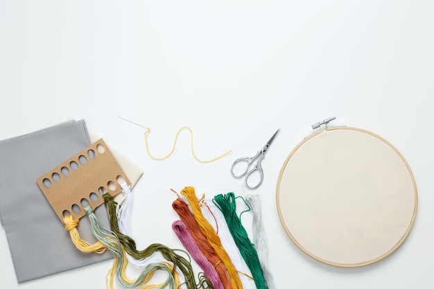 zestaw do haftu z igłą i muliną