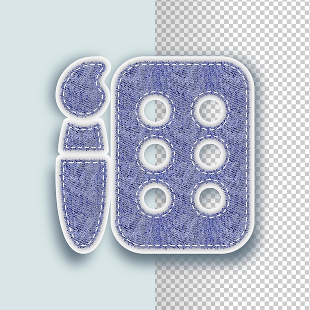 różne próbki haftu